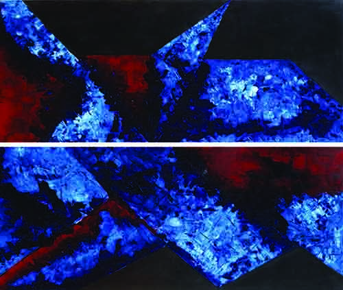 DÍPTICO GRAFITO <br>
Óleo/Grafito 50x120cm c/u