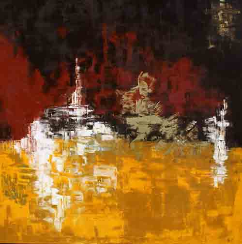 EL GUERRERO <br>
Óleo/Lino 150x150cm  
