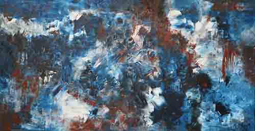 GLACIAR <br>
 Óleo/Tela 150x80cm