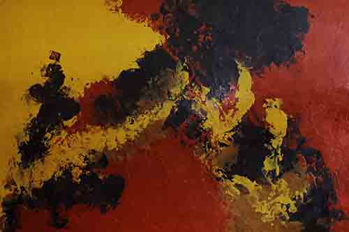 MOVIMIENTO 2 <br>
Caustico/Lino 150x100cm 